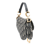 Mini Oblique Canvas Saddle Bag